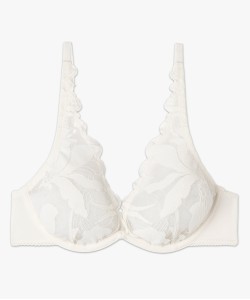 Soutien-gorge corbeille forme foulard en dentelle